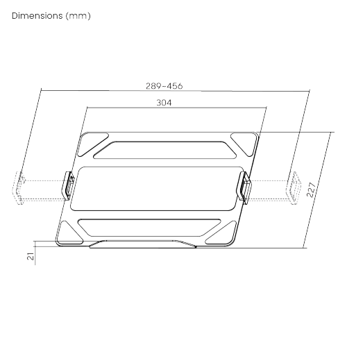 ASTRO Laptop Holder - 11.6" ~ 17.3"